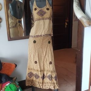 Matching top and skirt